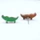 Handmade Acacia Wood Crocodile Knob for Kids Furniture